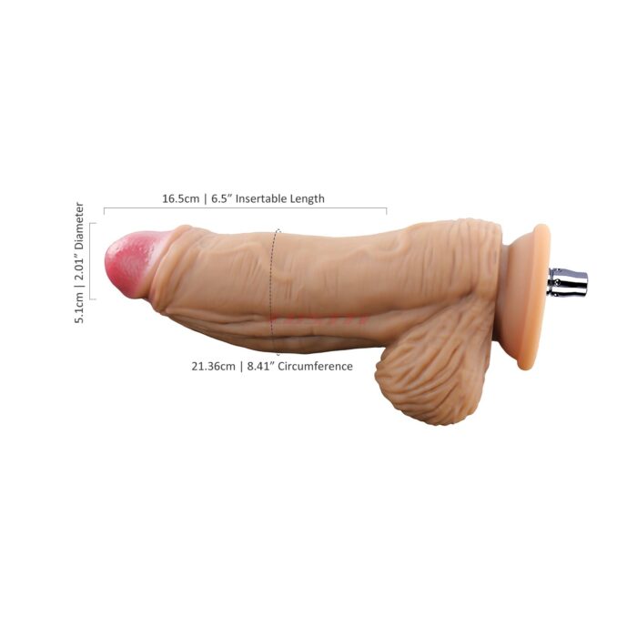 Silicone Realistic Dildo with Dual Density