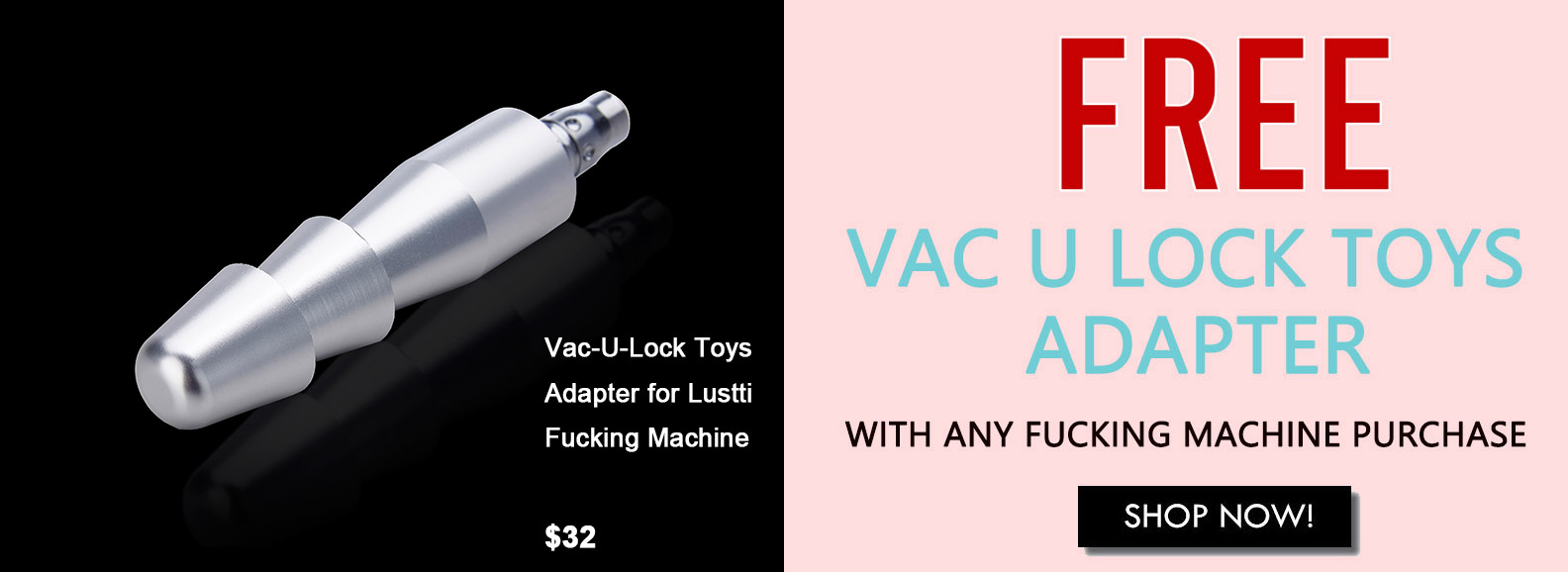 Vac U Lock Toys Adapter for Lustti Fucking Machine